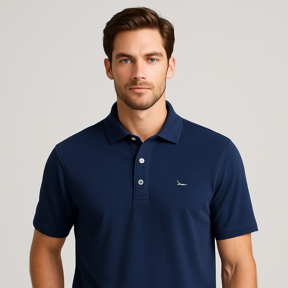 Tommy Bahama Navy Blue Polo Shirt – Size L